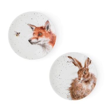 Wrendale Designs Fox & Hare Coupe Side Plate